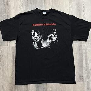 The Psychedlic Furs All Of This And Nothing Black Band Concert Merch T Shirt XL